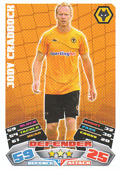 Jody Craddock Wolverhampton Wanderers 2011/12 Topps Match Attax #347